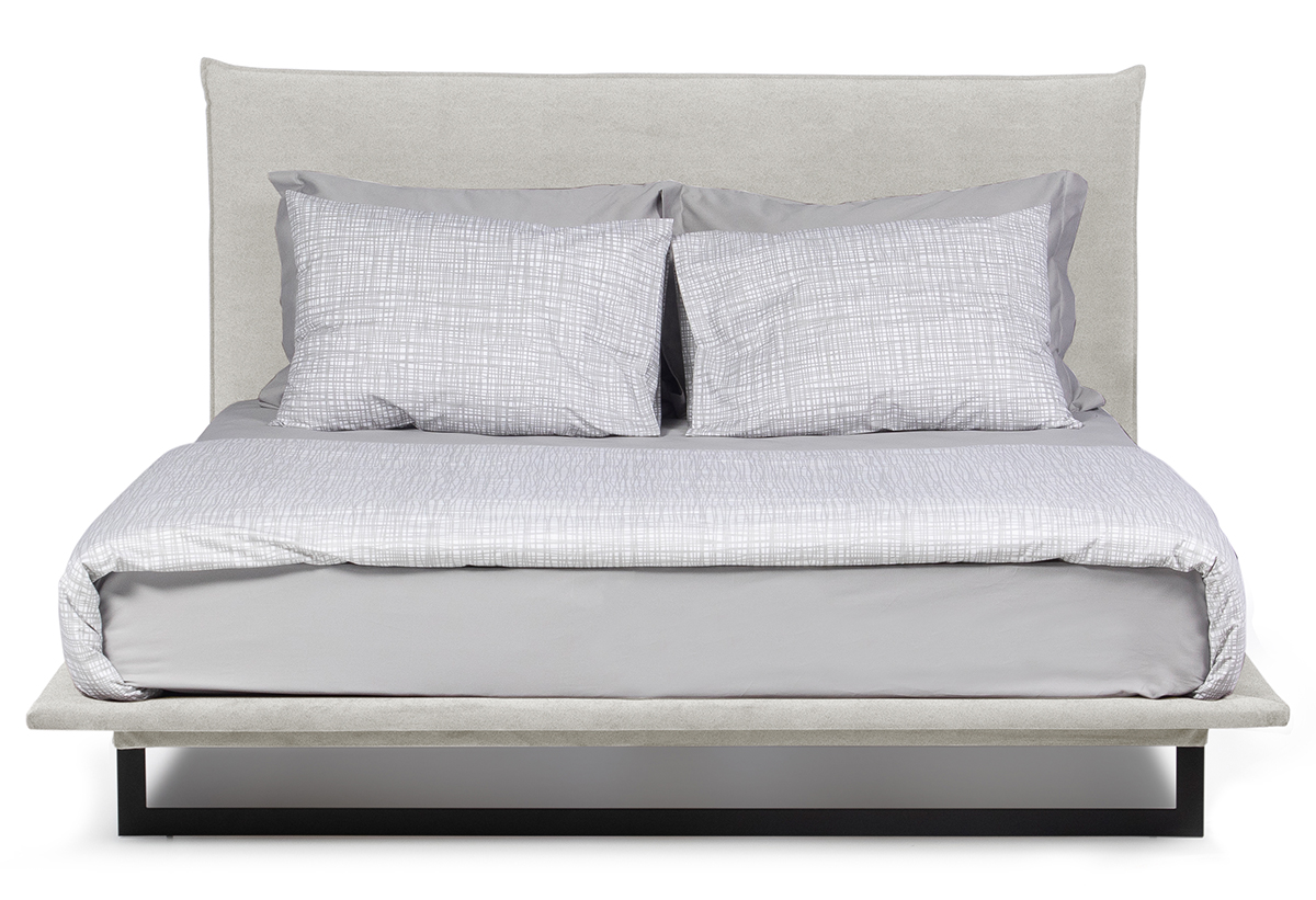 Απεικονίζει Κρεβάτι Διπλό Life Interium Μπεζ 225x175x105cm.